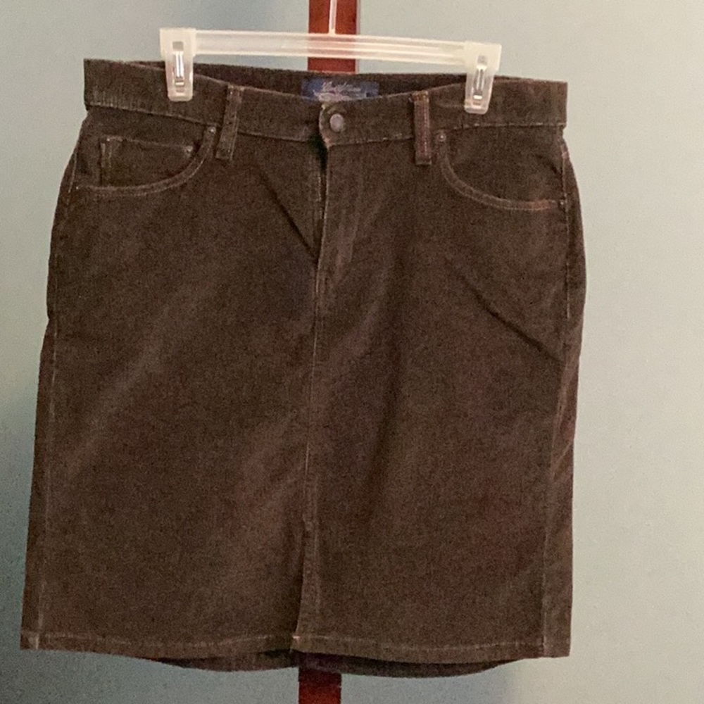 Brown Corduroy Skirt